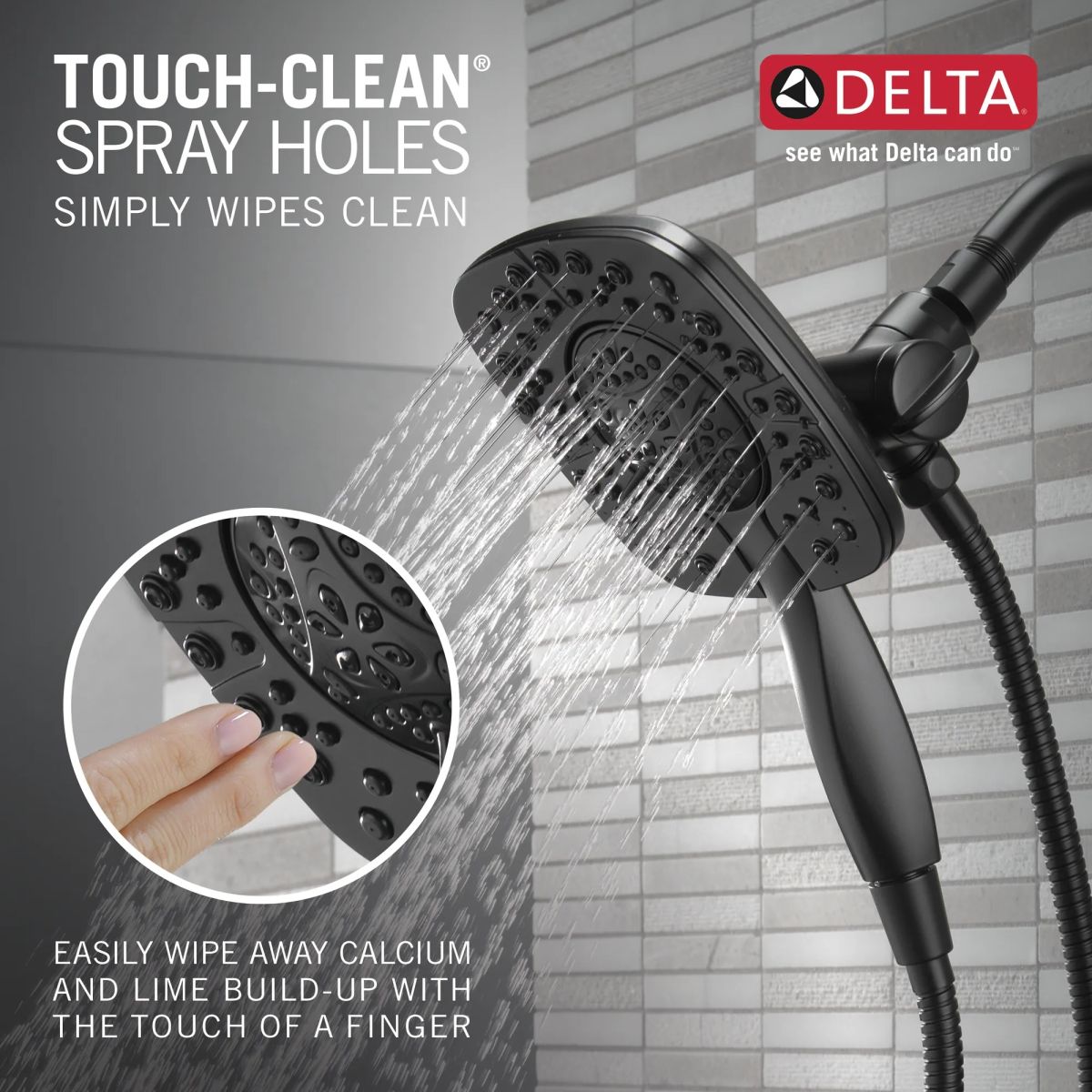 DELTA Ashlyn Monitor 17 Series Shower Trim with In2ition — Matte Black