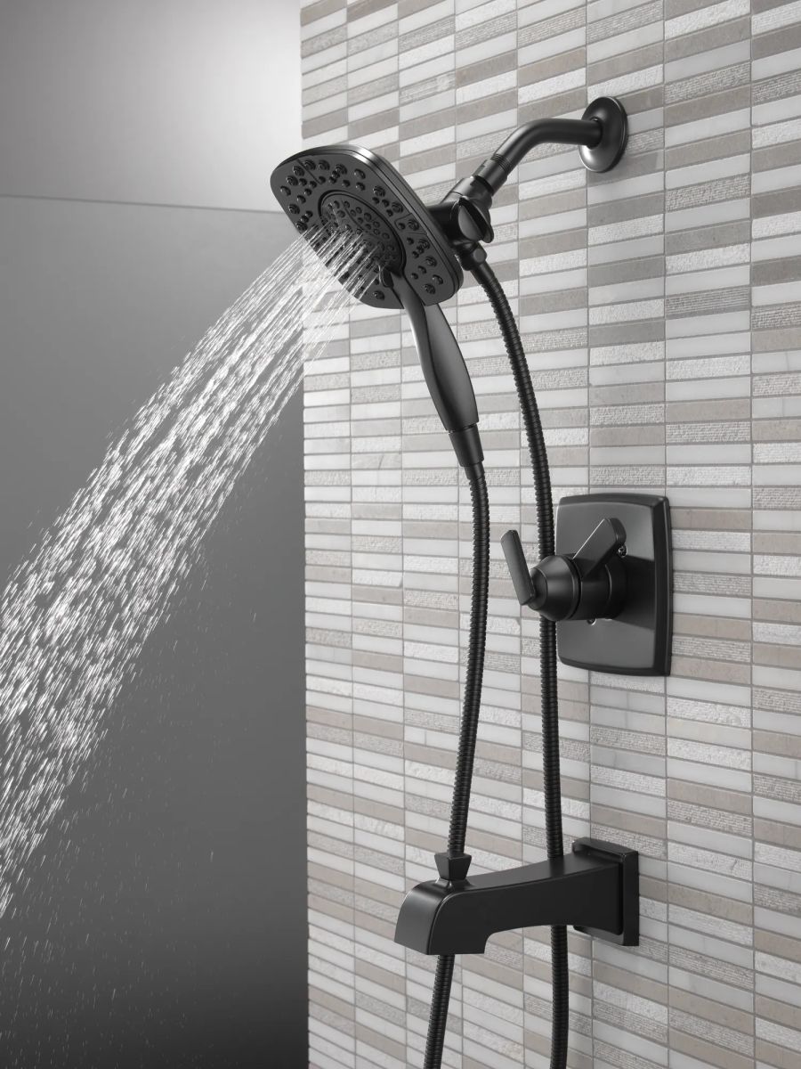 DELTA Ashlyn Monitor 17 Series Shower Trim with In2ition — Matte Black