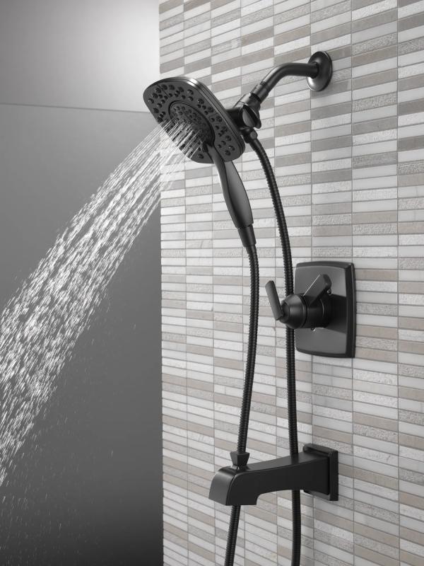 DELTA Ashlyn Monitor 17 Series Shower Trim with In2ition — Matte Black