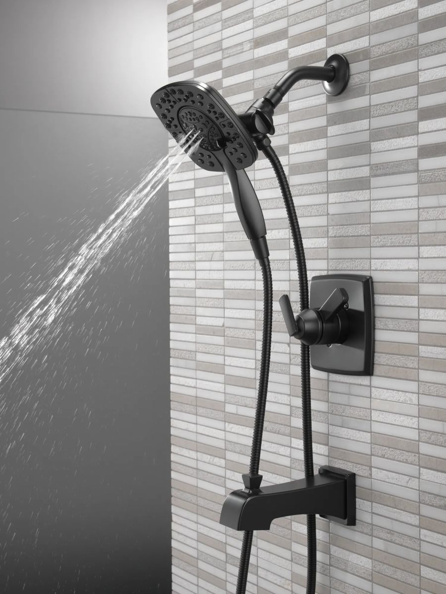 DELTA Ashlyn Monitor 17 Series Shower Trim with In2ition — Matte Black