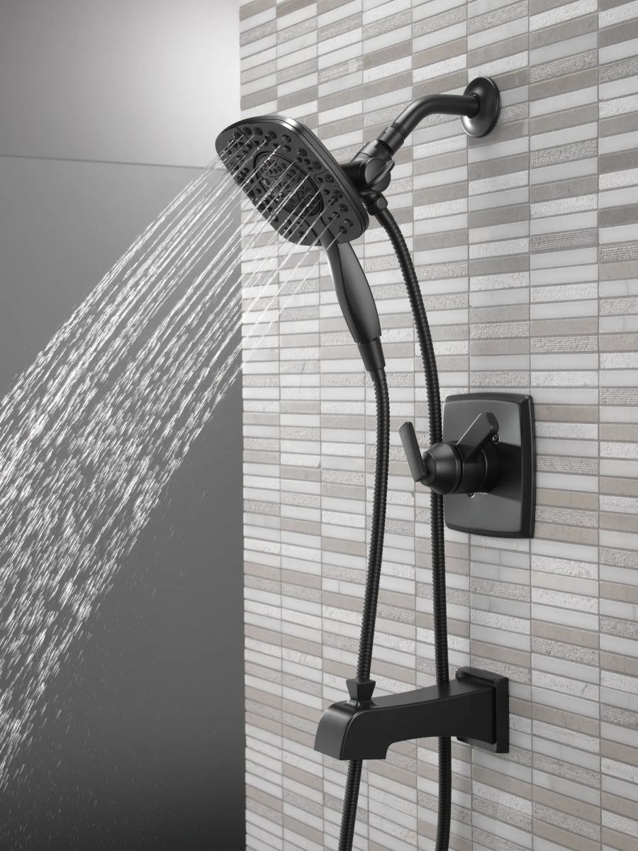 DELTA Ashlyn Monitor 17 Series Shower Trim with In2ition — Matte Black