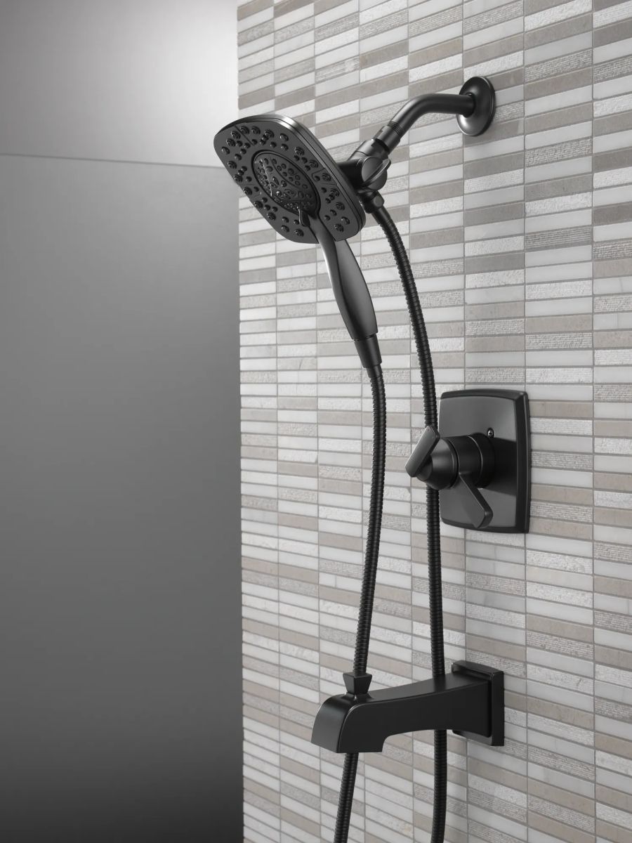 DELTA Ashlyn Monitor 17 Series Shower Trim with In2ition — Matte Black