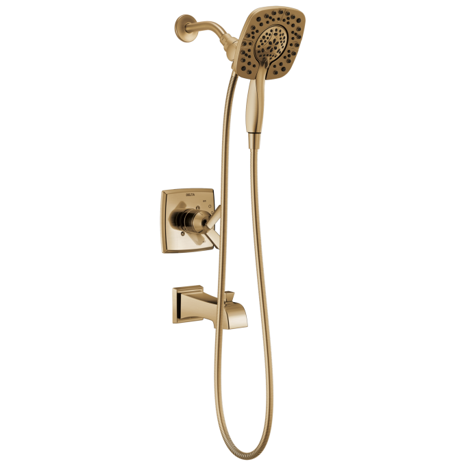 DELTA Ashlyn Monitor 17 Series Shower Trim with In2ition Two-in-One Shower — Champagne Bronze