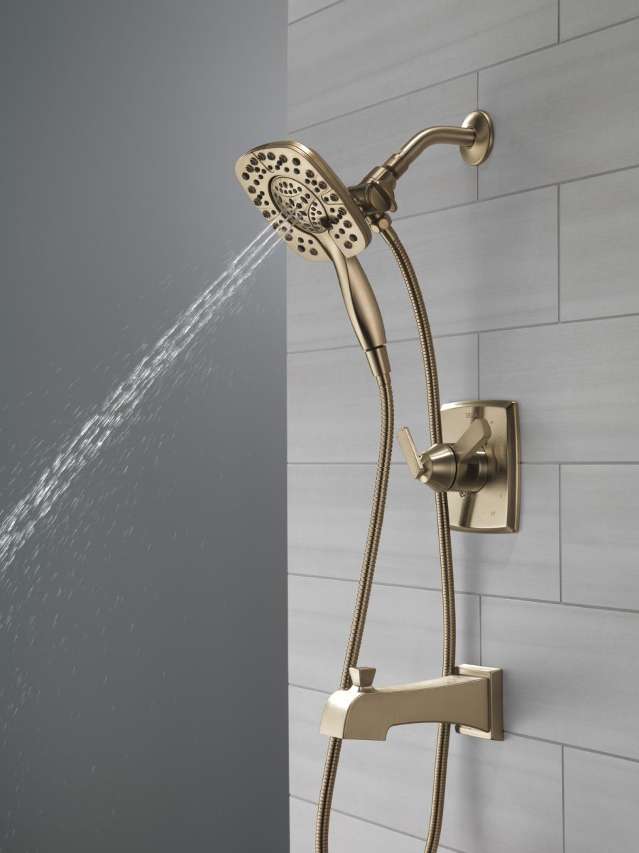DELTA Ashlyn Monitor 17 Series Shower Trim with In2ition Two-in-One Shower — Champagne Bronze