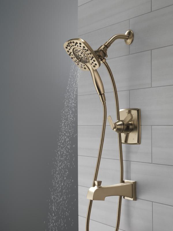 DELTA Ashlyn Monitor 17 Series Shower Trim with In2ition Two-in-One Shower — Champagne Bronze
