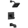 DELTA Ara Monitor 17 Series H2OKINETIC Tub & Shower Trim — Matte Black
