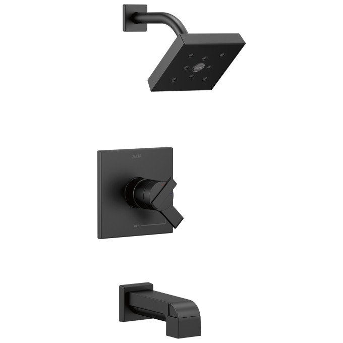 DELTA Ara Monitor 17 Series H2OKINETIC Tub & Shower Trim — Matte Black