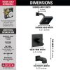 DELTA Ara Monitor 17 Series H2OKINETIC Tub & Shower Trim — Matte Black