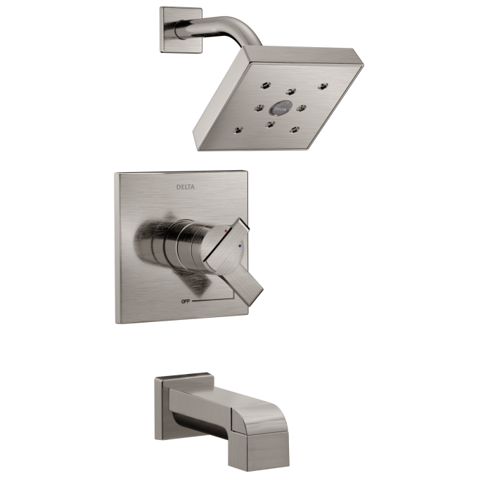 DELTA Ara Monitor 17 Series H2OKINETIC Tub & Shower Trim — Stainless