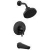 DELTA Galeon 17S Tub Shower Trim with H2OKinetic — Matte Black