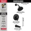 DELTA Galeon 17S Tub Shower Trim with H2OKinetic — Matte Black