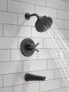 DELTA Galeon 17S Tub Shower Trim with H2OKinetic — Matte Black
