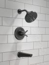 DELTA Galeon 17S Tub Shower Trim with H2OKinetic — Matte Black