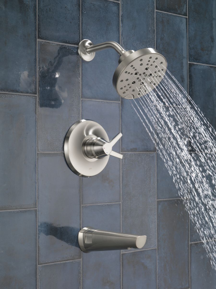 DELTA Galeon 17S Tub Shower Trim with H2OKinetic — Lumicoat® Stainless