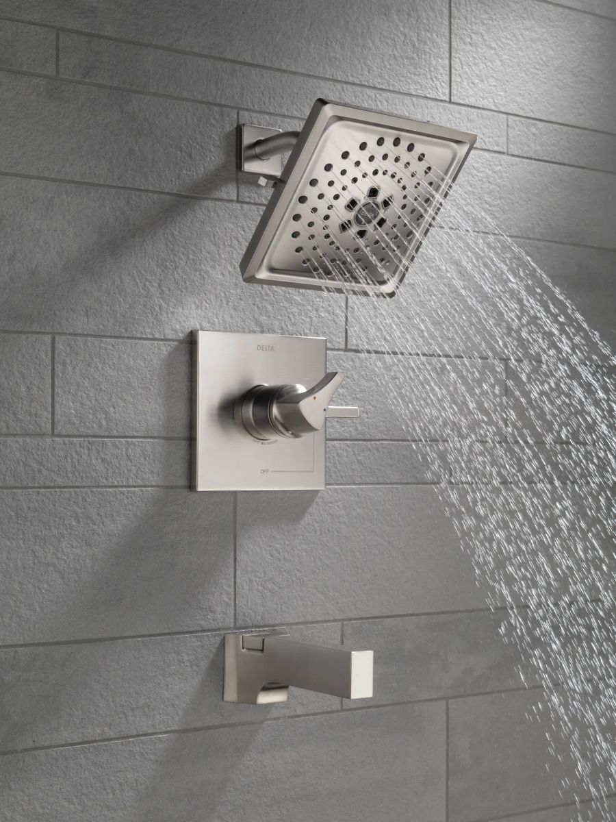 DELTA Zura Monitor 17 Series H2OKINETIC Tub & Shower Trim — Stainless