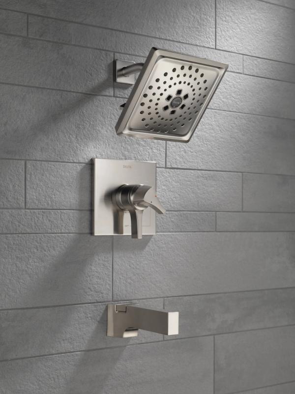 DELTA Zura Monitor 17 Series H2OKINETIC Tub & Shower Trim — Stainless