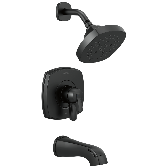 DELTA Stryke 17 Series Tub and Shower Only — Matte Black