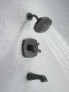 DELTA Stryke 17 Series Tub and Shower Only — Matte Black