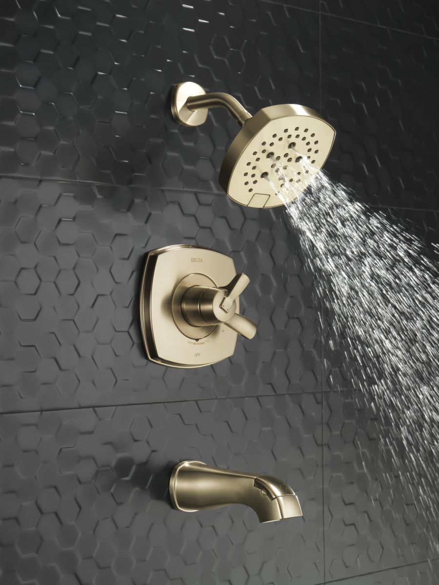 DELTA Stryke 17 Series Tub and Shower Only — Lumicoat® Champagne Bronze