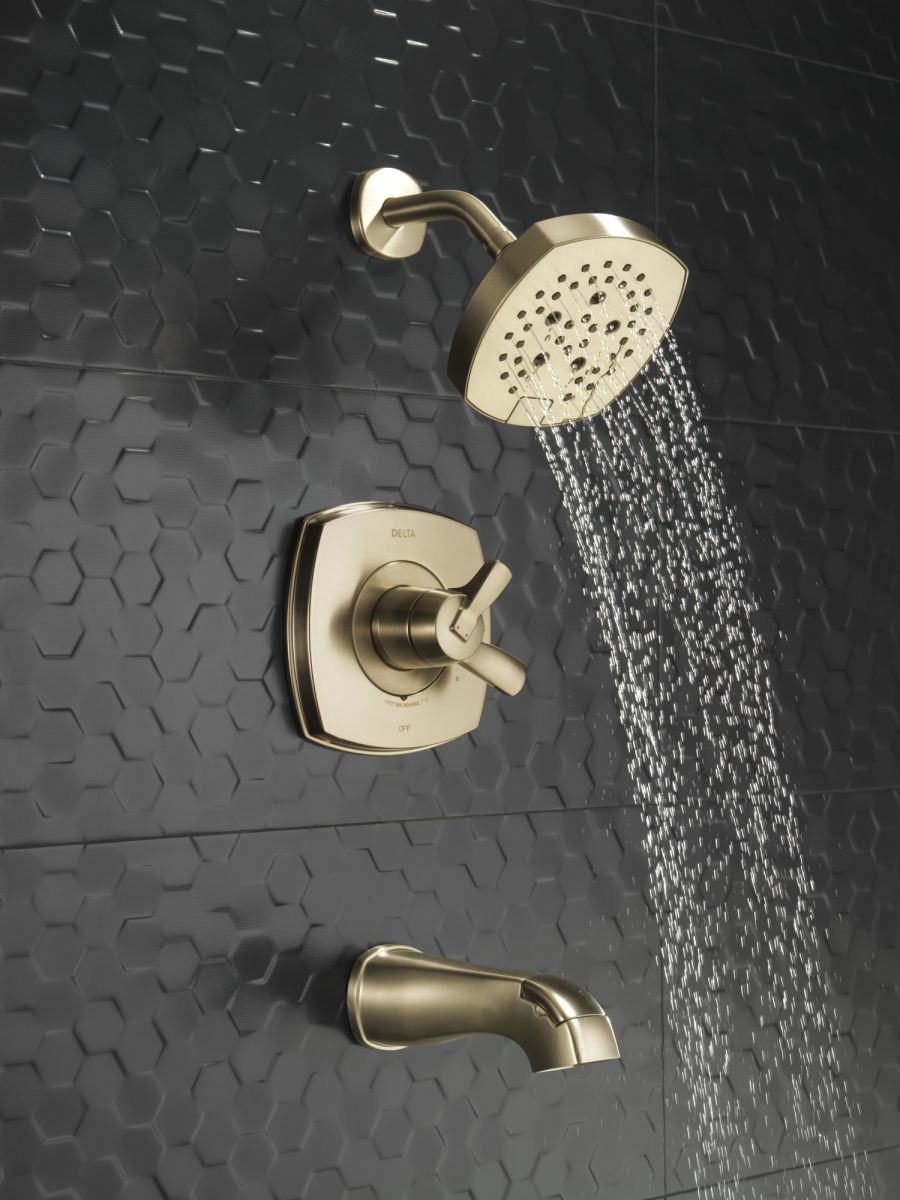 DELTA Stryke 17 Series Tub and Shower Only — Lumicoat® Champagne Bronze
