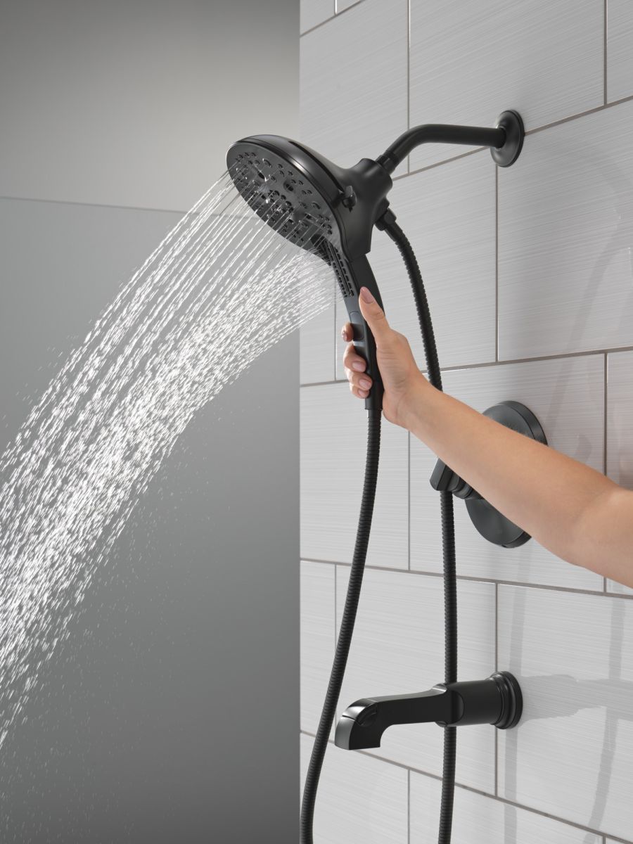 DELTA Tetra 17 Series Tub Shower Trim — Matte Black