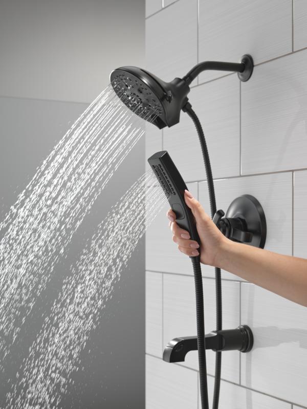 DELTA Tetra 17 Series Tub Shower Trim — Matte Black