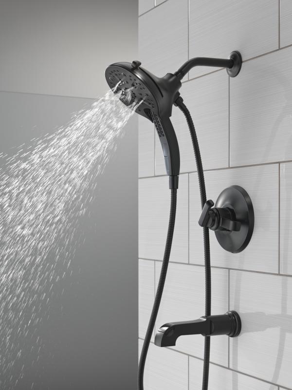 DELTA Tetra 17 Series Tub Shower Trim — Matte Black