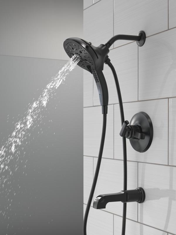 DELTA Tetra 17 Series Tub Shower Trim — Matte Black