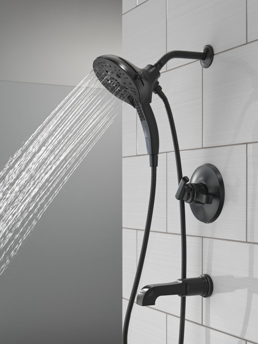 DELTA Tetra 17 Series Tub Shower Trim — Matte Black