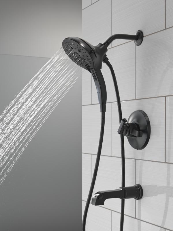 DELTA Tetra 17 Series Tub Shower Trim — Matte Black