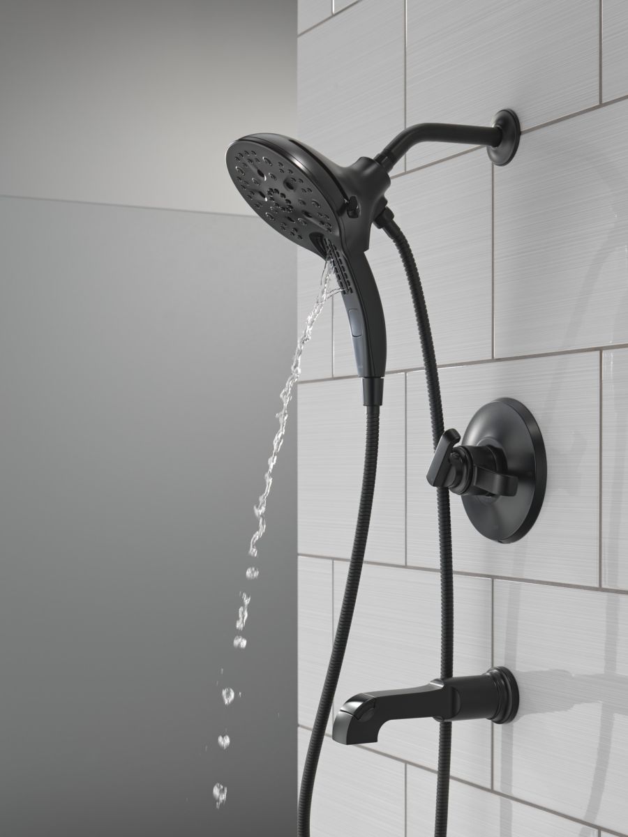 DELTA Tetra 17 Series Tub Shower Trim — Matte Black
