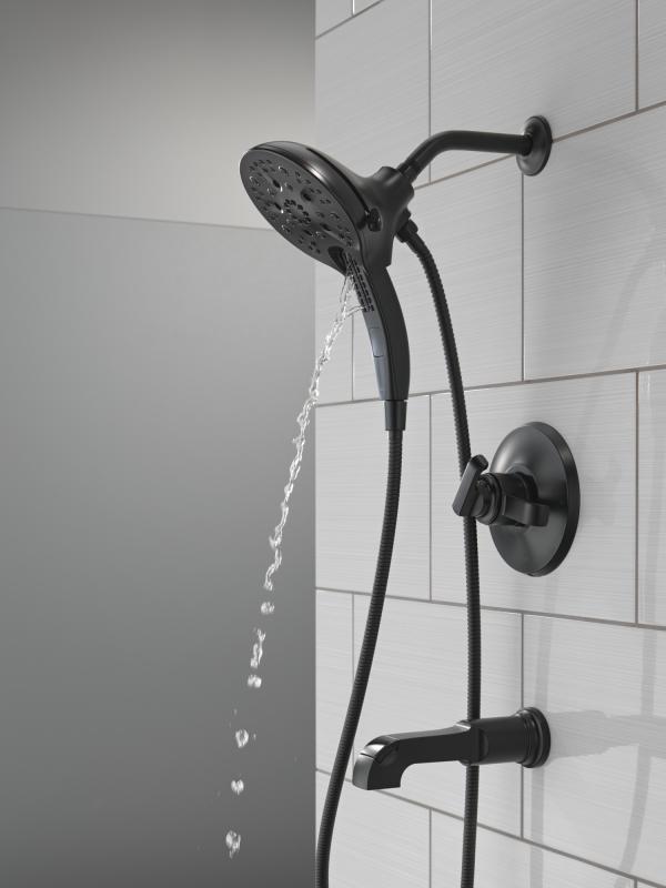 DELTA Tetra 17 Series Tub Shower Trim — Matte Black