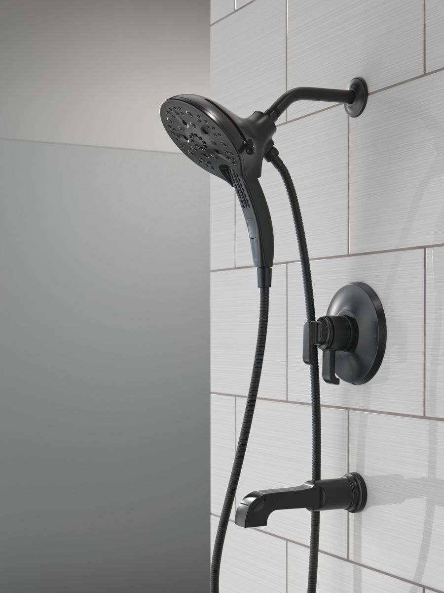 DELTA Tetra 17 Series Tub Shower Trim — Matte Black