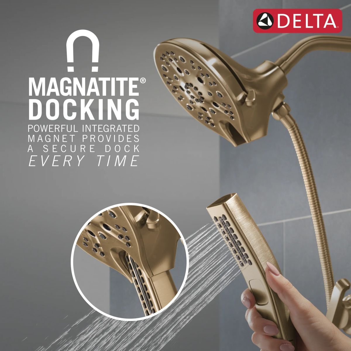 DELTA Tetra 17 Series Tub Shower Trim — Lumicoat® Champagne Bronze