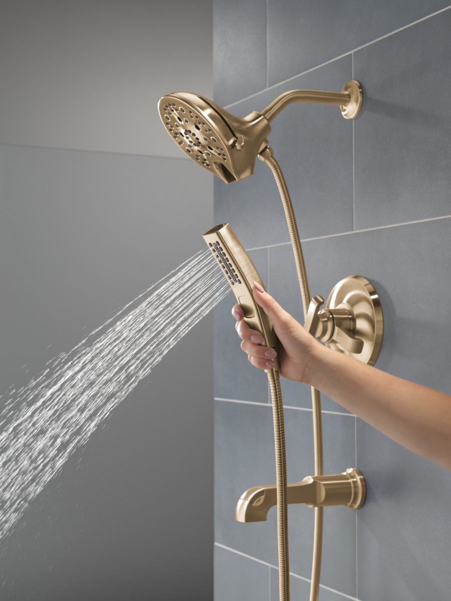 DELTA Tetra 17 Series Tub Shower Trim — Lumicoat® Champagne Bronze