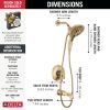 DELTA Tetra 17 Series Tub Shower Trim — Lumicoat® Champagne Bronze