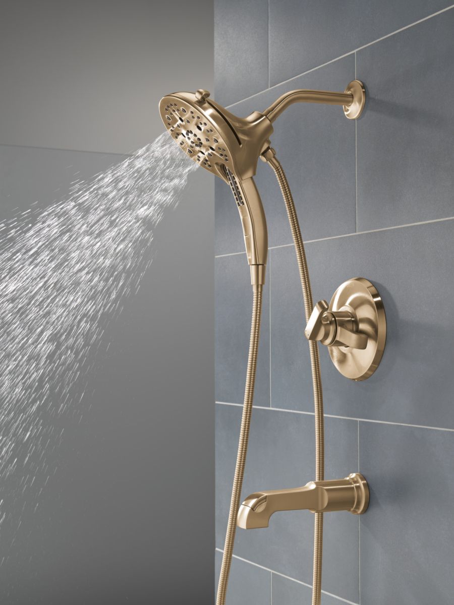 DELTA Tetra 17 Series Tub Shower Trim — Lumicoat® Champagne Bronze