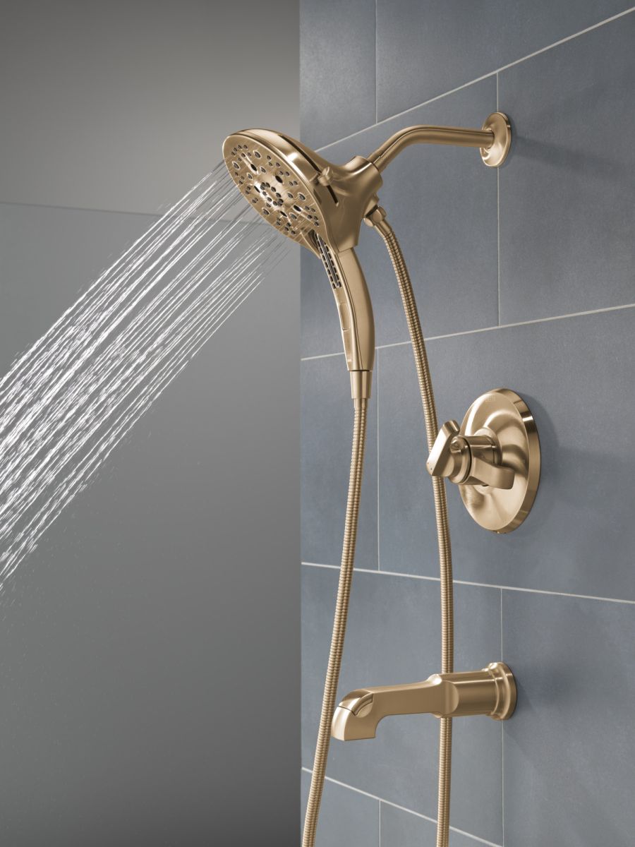 DELTA Tetra 17 Series Tub Shower Trim — Lumicoat® Champagne Bronze