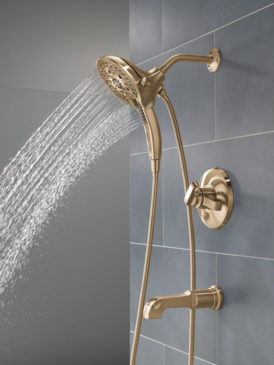 DELTA Tetra 17 Series Tub Shower Trim — Lumicoat® Champagne Bronze
