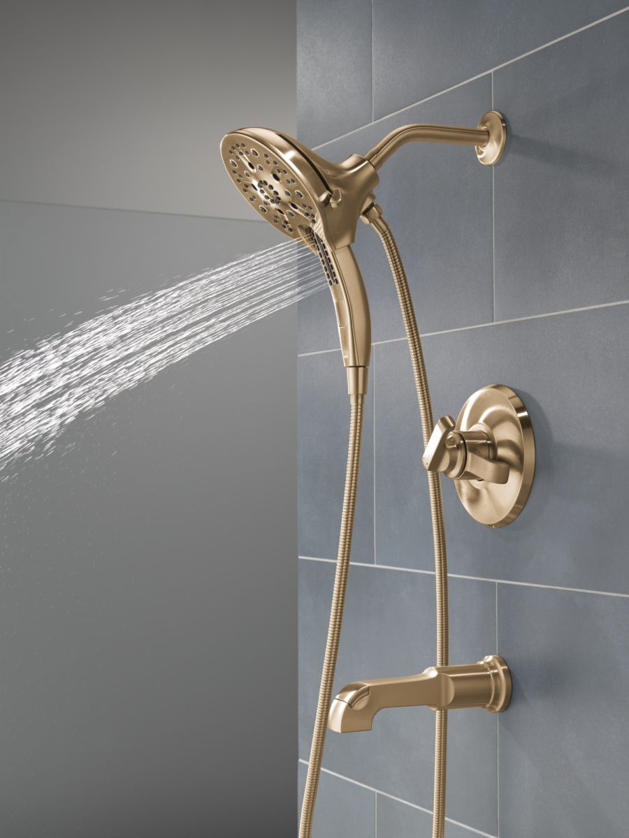 DELTA Tetra 17 Series Tub Shower Trim — Lumicoat® Champagne Bronze