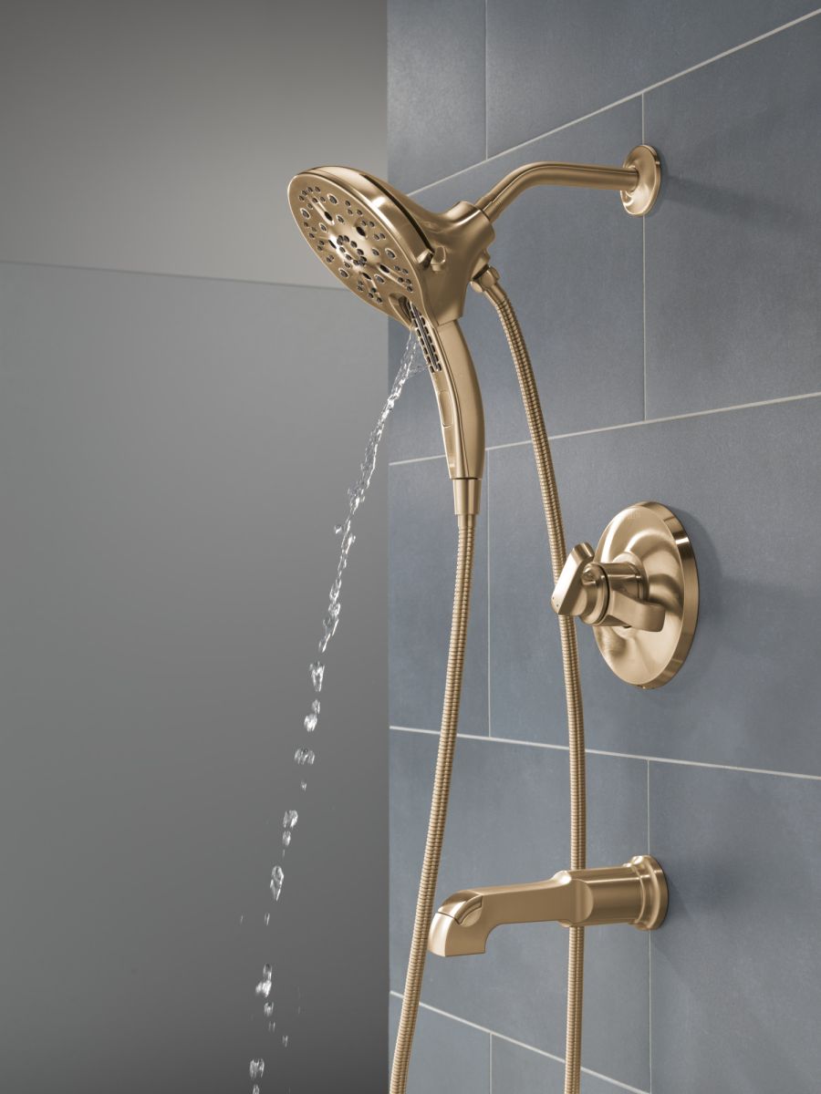 DELTA Tetra 17 Series Tub Shower Trim — Lumicoat® Champagne Bronze