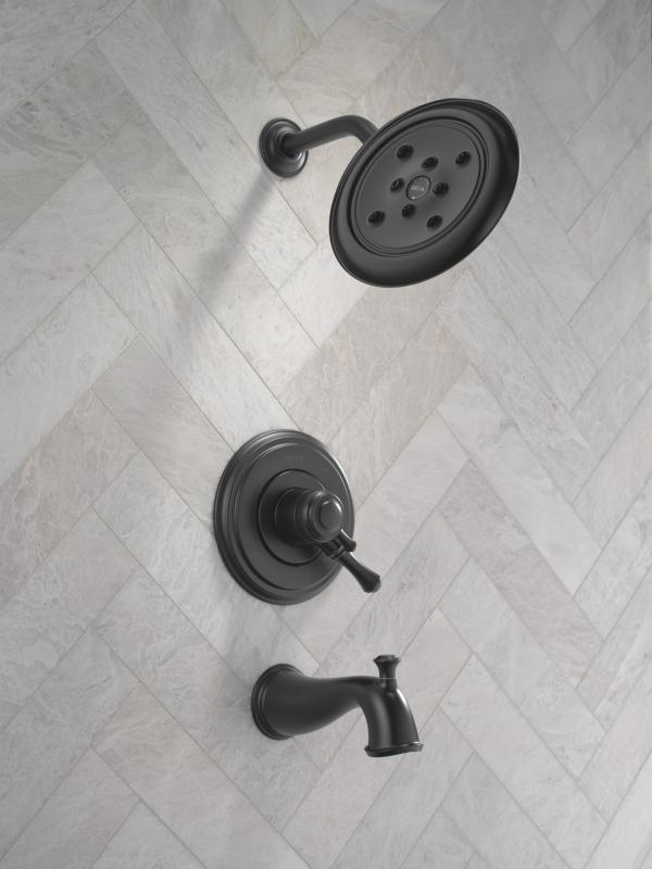 DELTA Cassidy 17 Series Tub Shower Trim — Matte Black