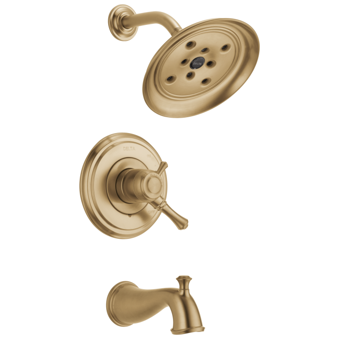 DELTA Cassidy Monitor 17 Series H2OKINETIC Tub & Shower Trim — Champagne Bronze