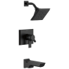 DELTA Pivotal Monitor 17 Series H2OKINETIC Tub and Shower Trim — Matte Black