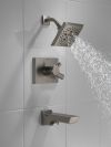 DELTA Pivotal Monitor 17 Series H2OKINETIC Tub and Shower Trim — Lumicoat® Black Stainless