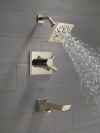 DELTA Pivotal Monitor 17 Series H2OKINETIC Tub and Shower Trim — Lumicoat® Polished Nickel