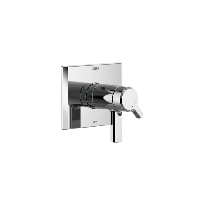 DELTA Pivotal TempAssure 17T Series Valve Only Trim — Lumicoat® Chrome