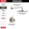 DELTA Bonacci 17T Series Shower Trim — Lumicoat® Stainless