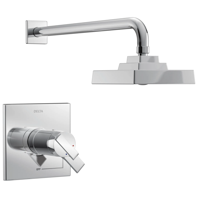 DELTA Ara TempAssure 17T Series H2OKINETIC Shower Trim — Chrome