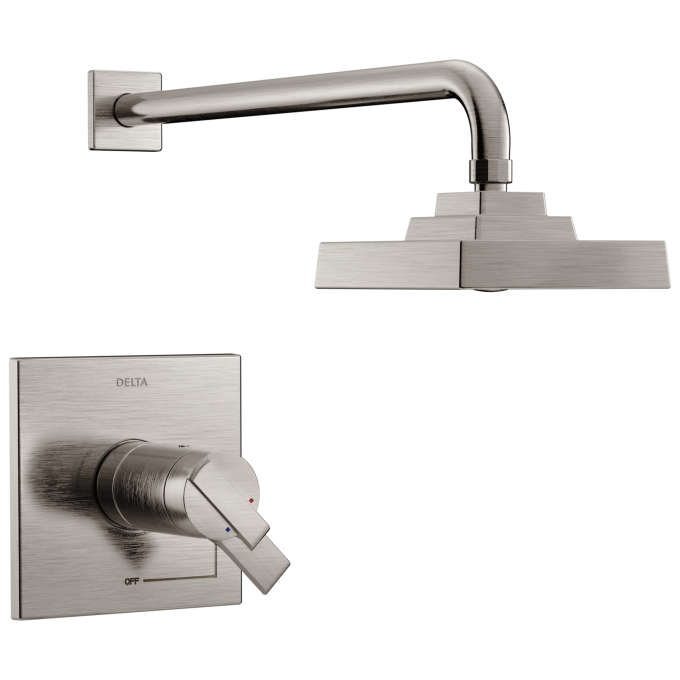 DELTA Ara TempAssure 17T Series H2OKINETIC Shower Trim — Stainless